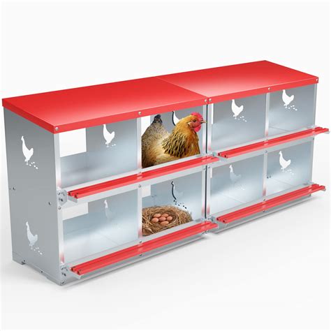 metal egg chicken nest box for poultry|wall mounted chicken nesting boxes.